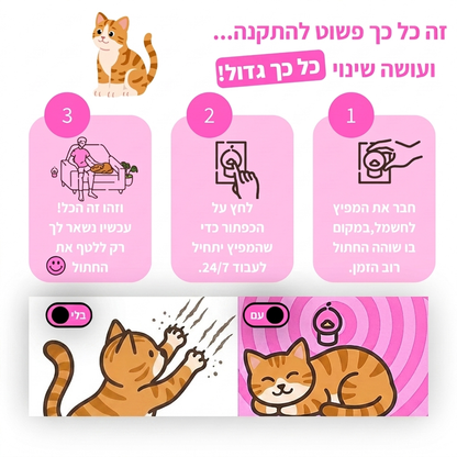 CatCalm – מפזר הרגעה לחתול | פתרון טבעי לחרדה